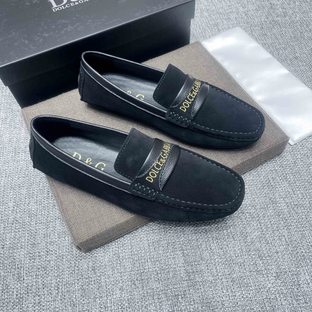 Dolce & Gabbana Gold-Detail Loafers — hero