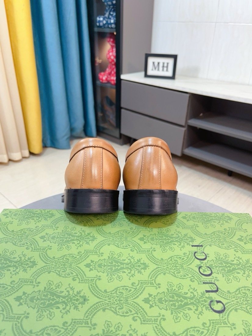 Gucci Web Stripe Loafers — back