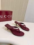 Gucci Monogram Thong Heel Sandals — hero