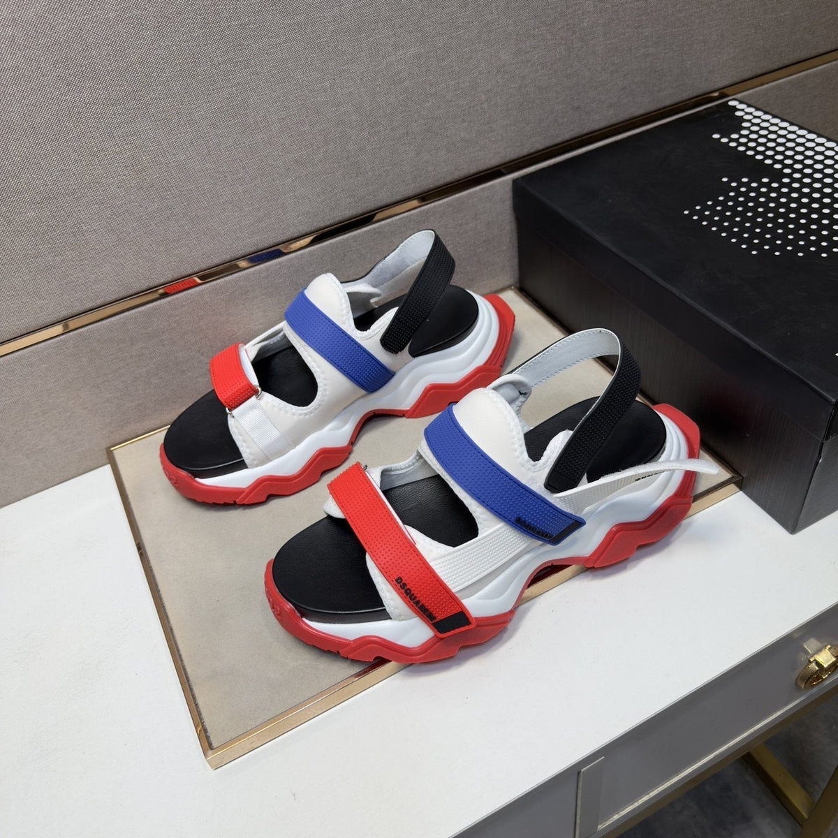 DSQUARED2 Multi-Strap Sport Sandals — side