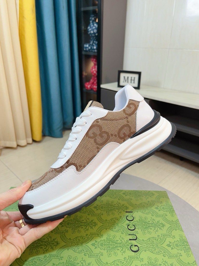 Gucci GG Pattern Sneakers — side