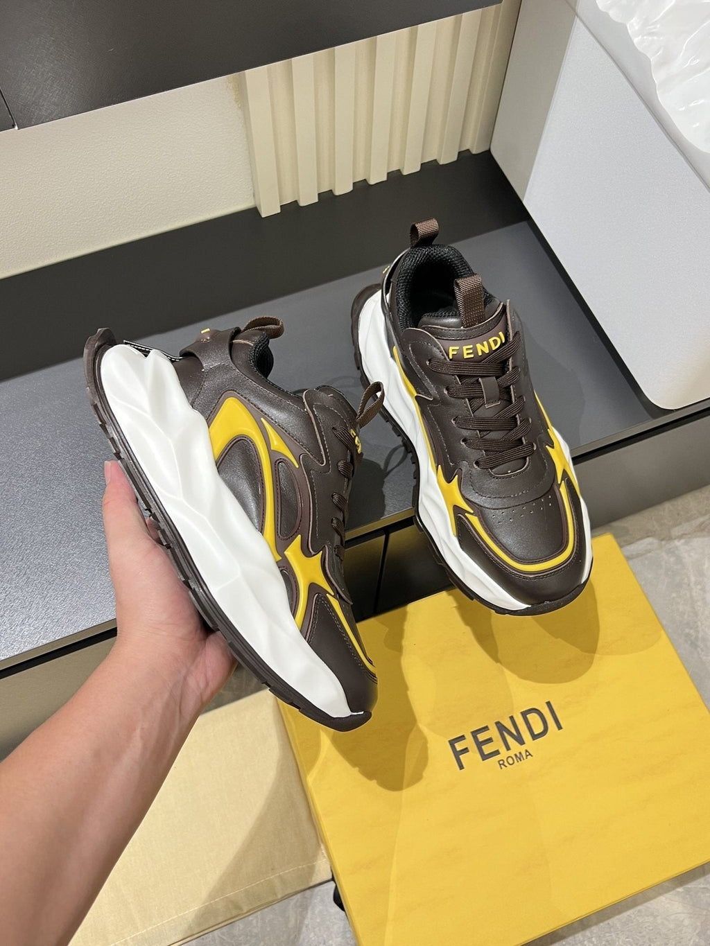 Fendi Flow Low-Top Sneakers — side