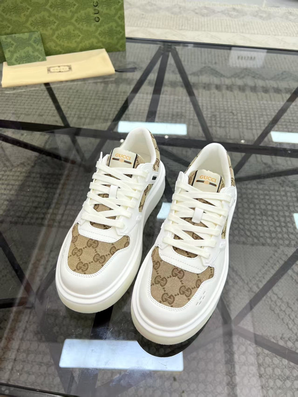Gucci Monogram Low-Top Sneakers — hero