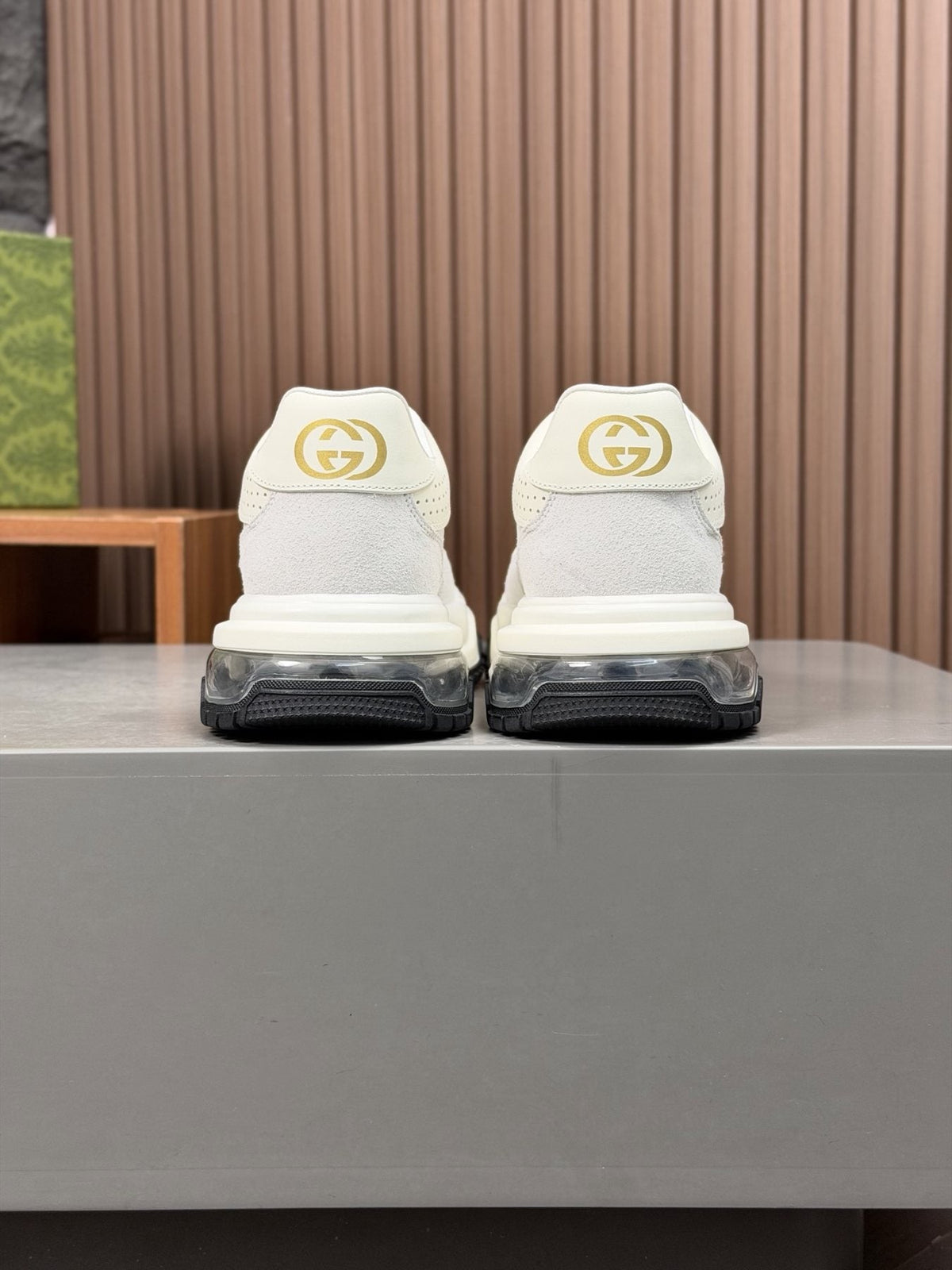 Gucci Paneled Low-Top Sneakers — back