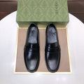 Gucci Black Leather Loafers — hero