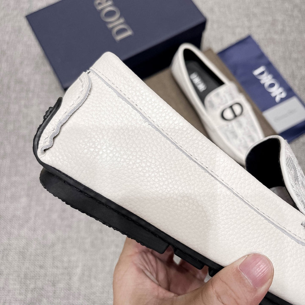 Dior Patterned Strap Loafers — back