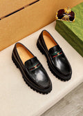Gucci Leather Lug-Sole Loafers — hero