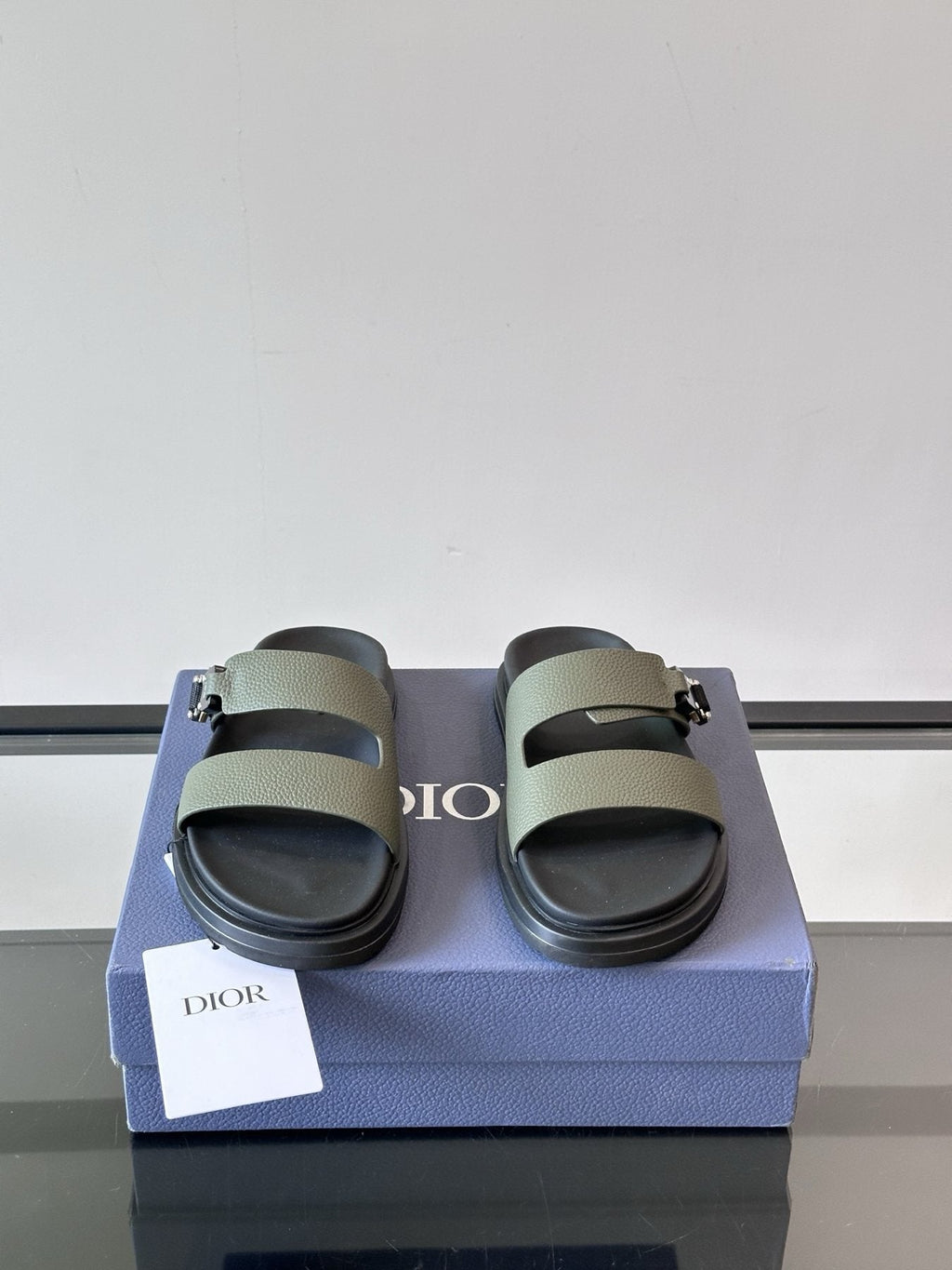 Dior Aqua Men's Slide Sandals — front