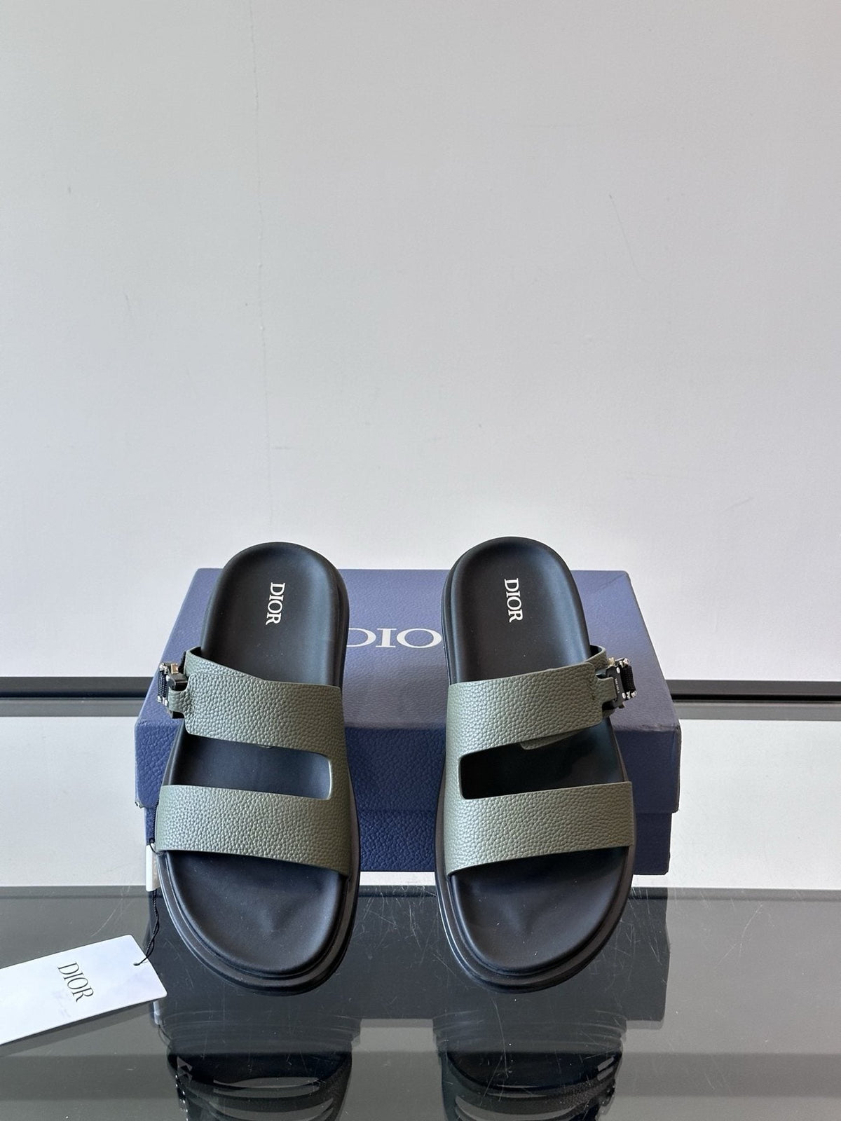Dior Aqua Men's Slide Sandals — front