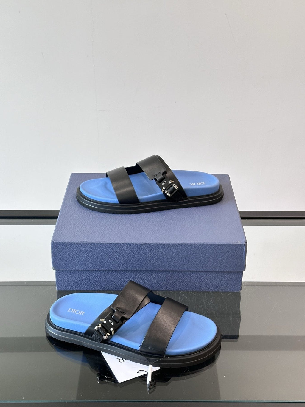 Dior Aqua Men's Slide Sandals — side