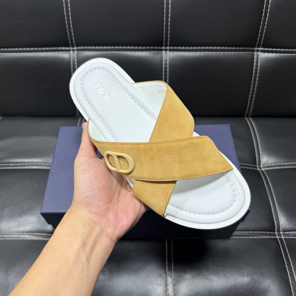 Dior Crossover Slide Sandals — front