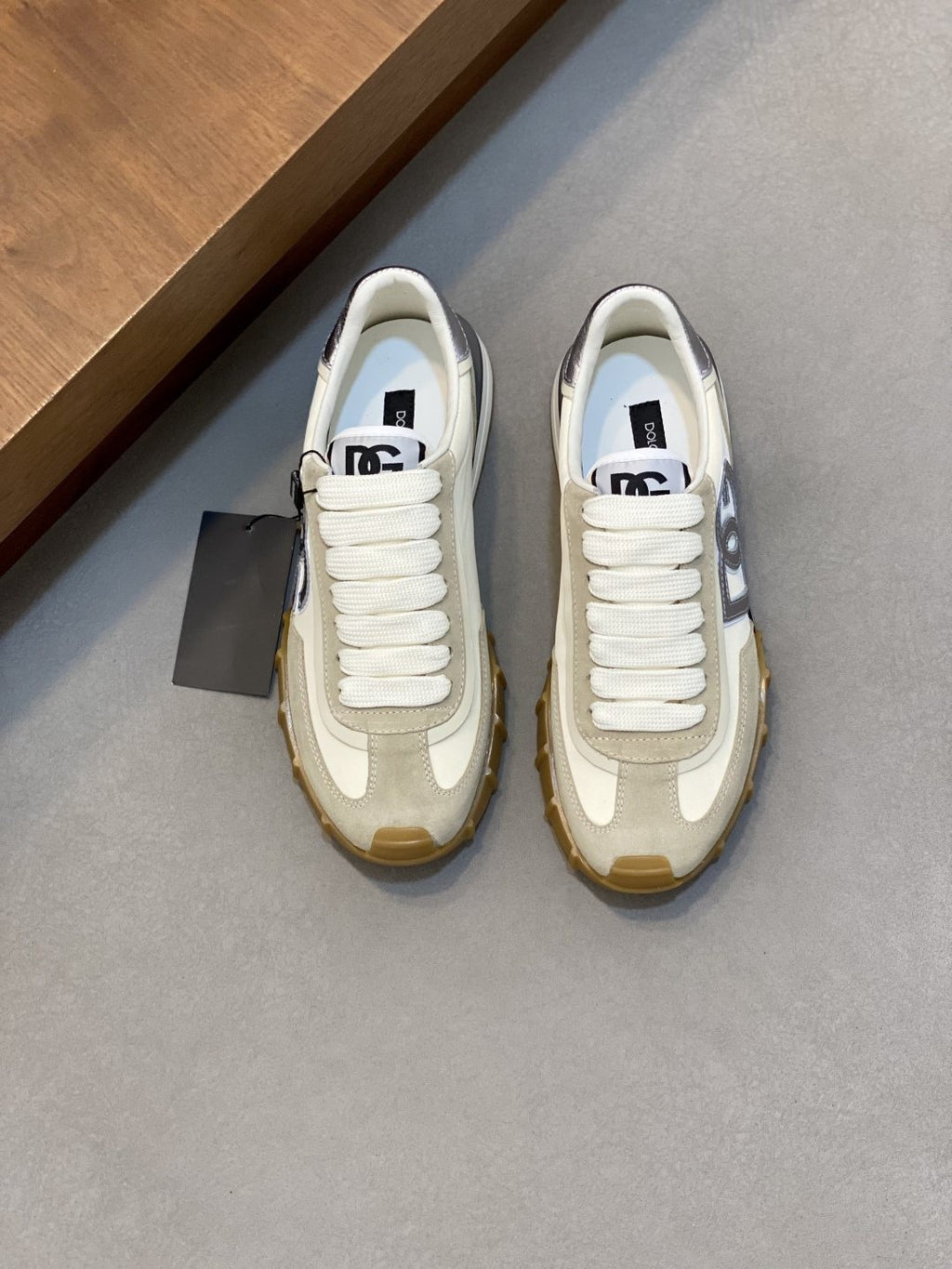 Dolce & Gabbana Layered Low-Top Sneakers — front