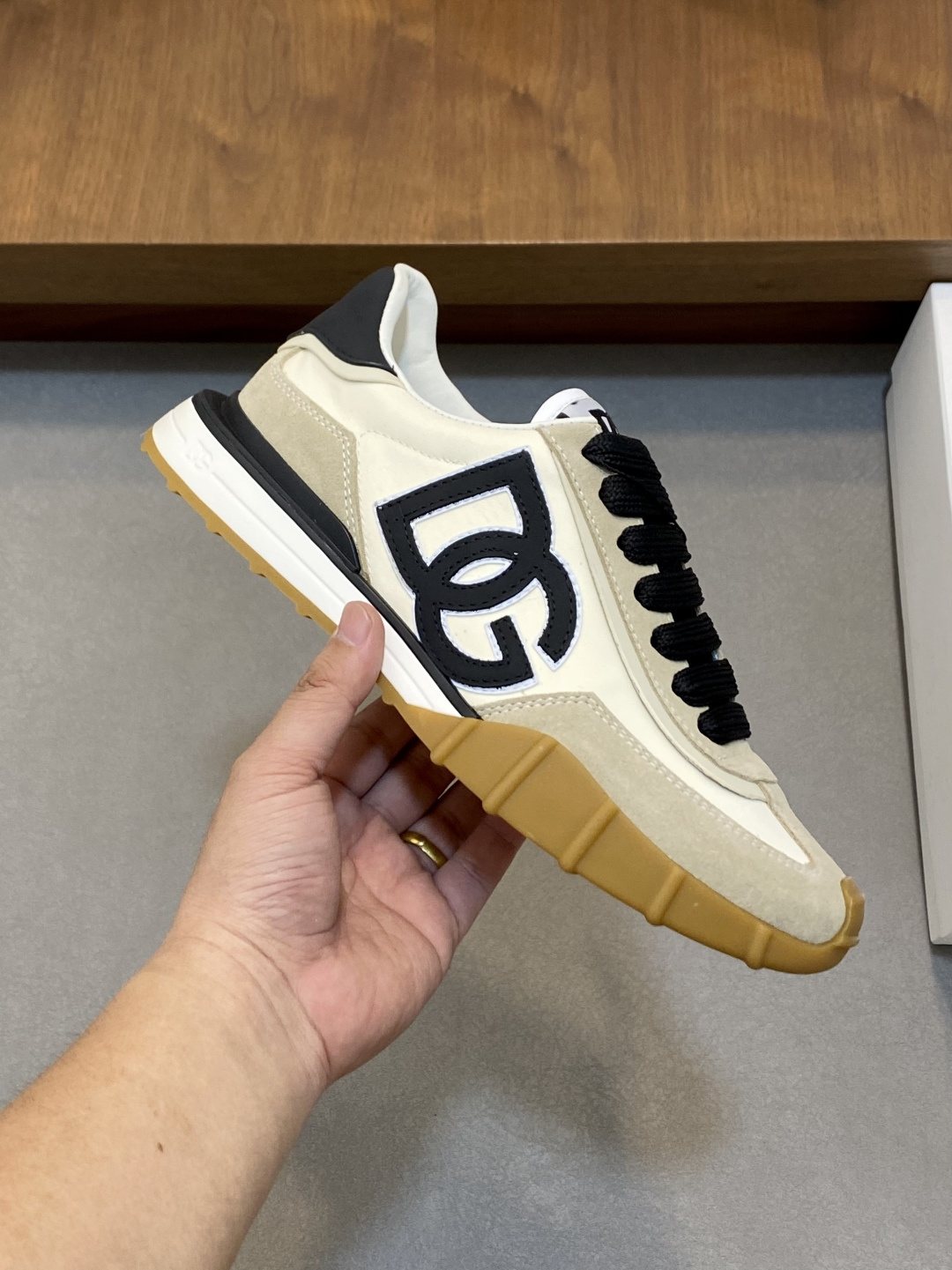 Dolce & Gabbana Layered Low-Top Sneakers — front