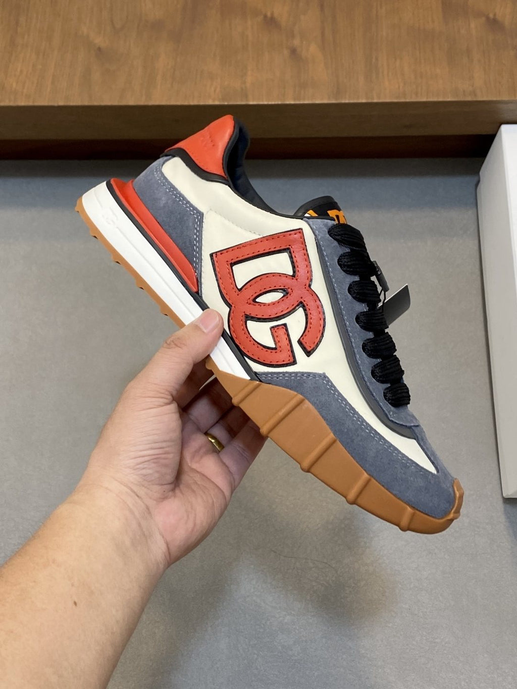 Dolce & Gabbana Layered Low-Top Sneakers — model