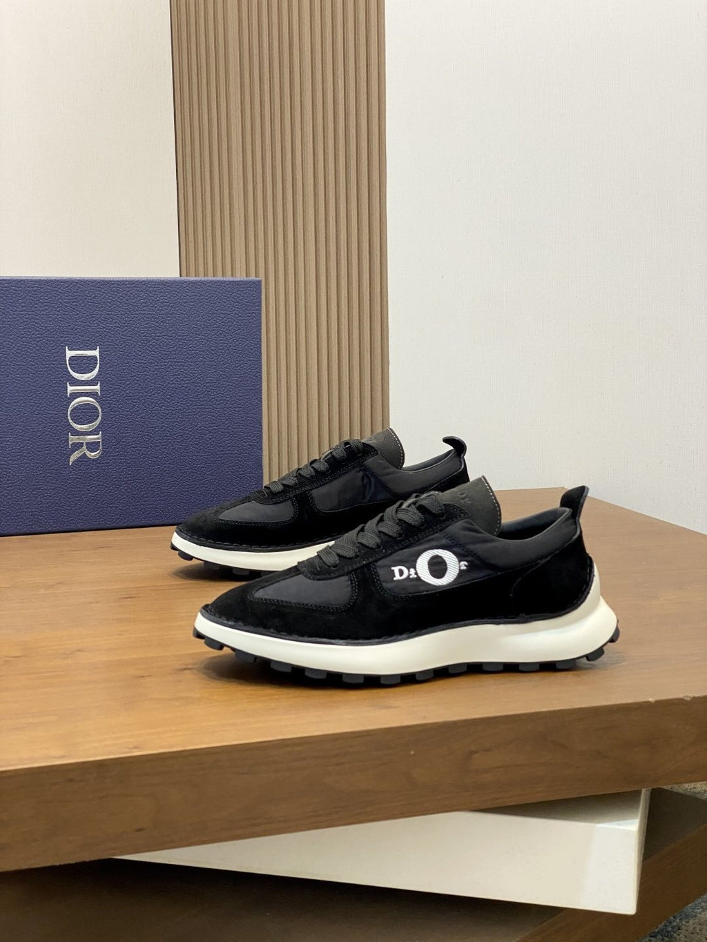 Dior Paneled Low-Top Sneakers — front