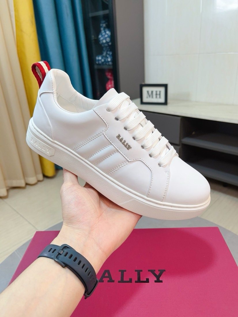 BALLY Low-Top Leather Sneakers — side