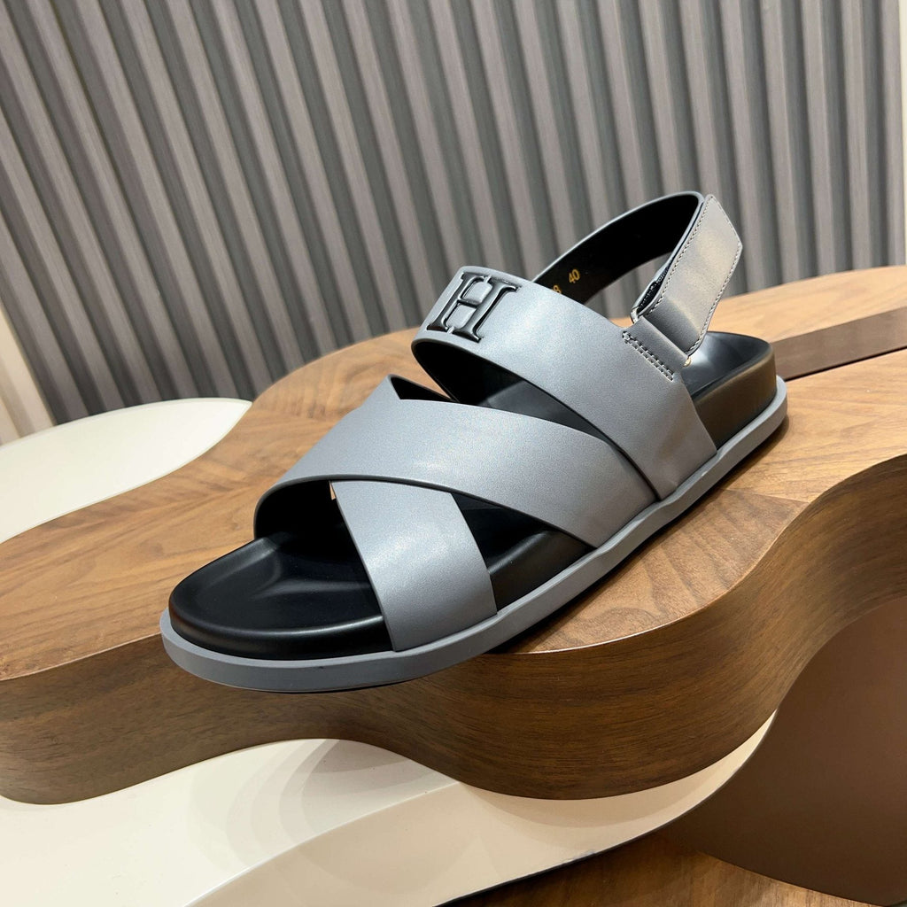 Hermès Cross-Strap Slingback Sandals — side