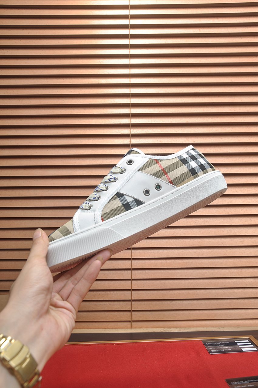 Burberry Check Low-Top Sneakers — front