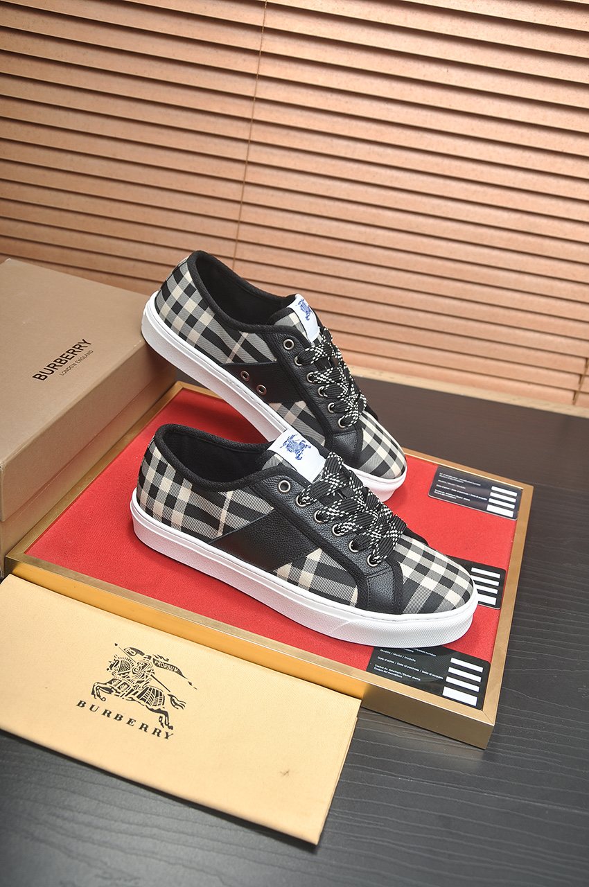 Burberry Check Low-Top Sneakers — front