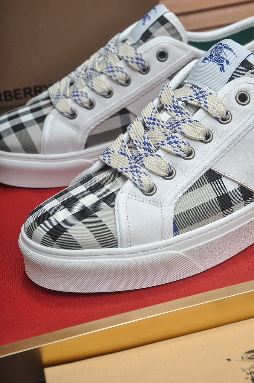Burberry Check Low-Top Sneakers — front