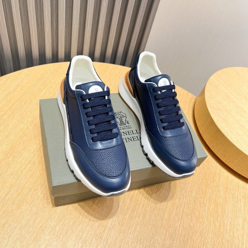 Brunello Cucinelli Low-Top Lace-Up Sneakers — front