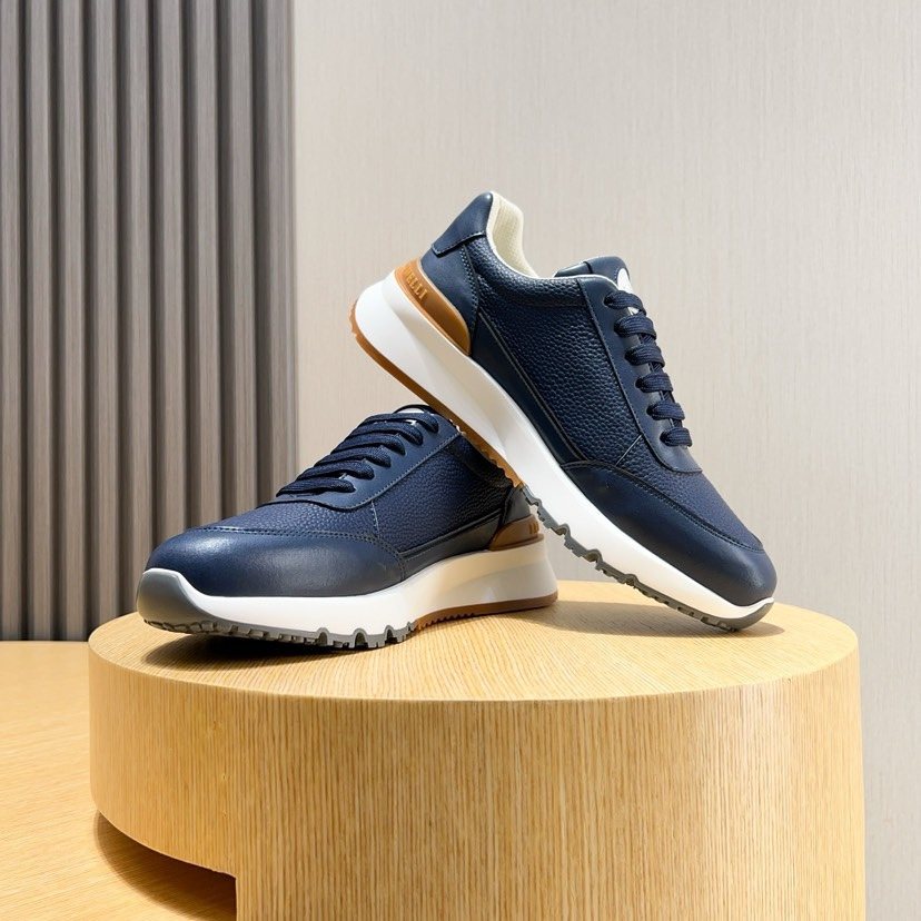 Brunello Cucinelli Low-Top Lace-Up Sneakers — side