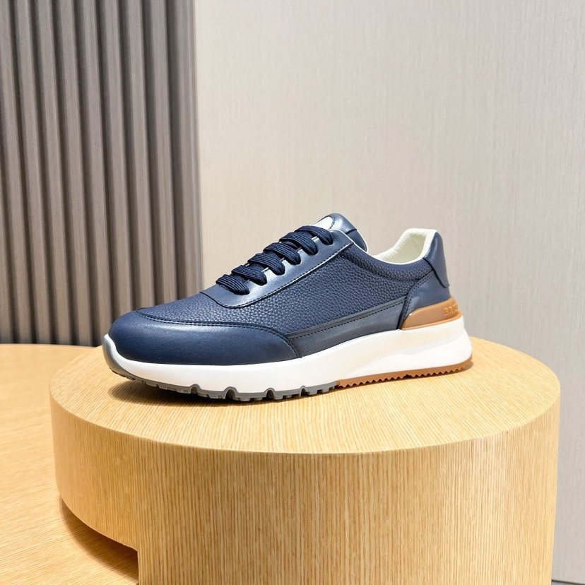 Brunello Cucinelli Low-Top Lace-Up Sneakers — side