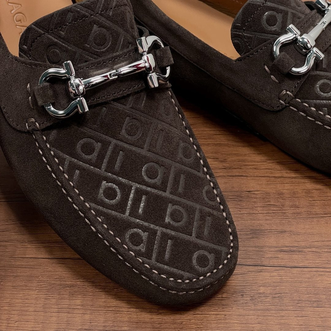 Ferragamo Horsebit Driving Shoes — detail