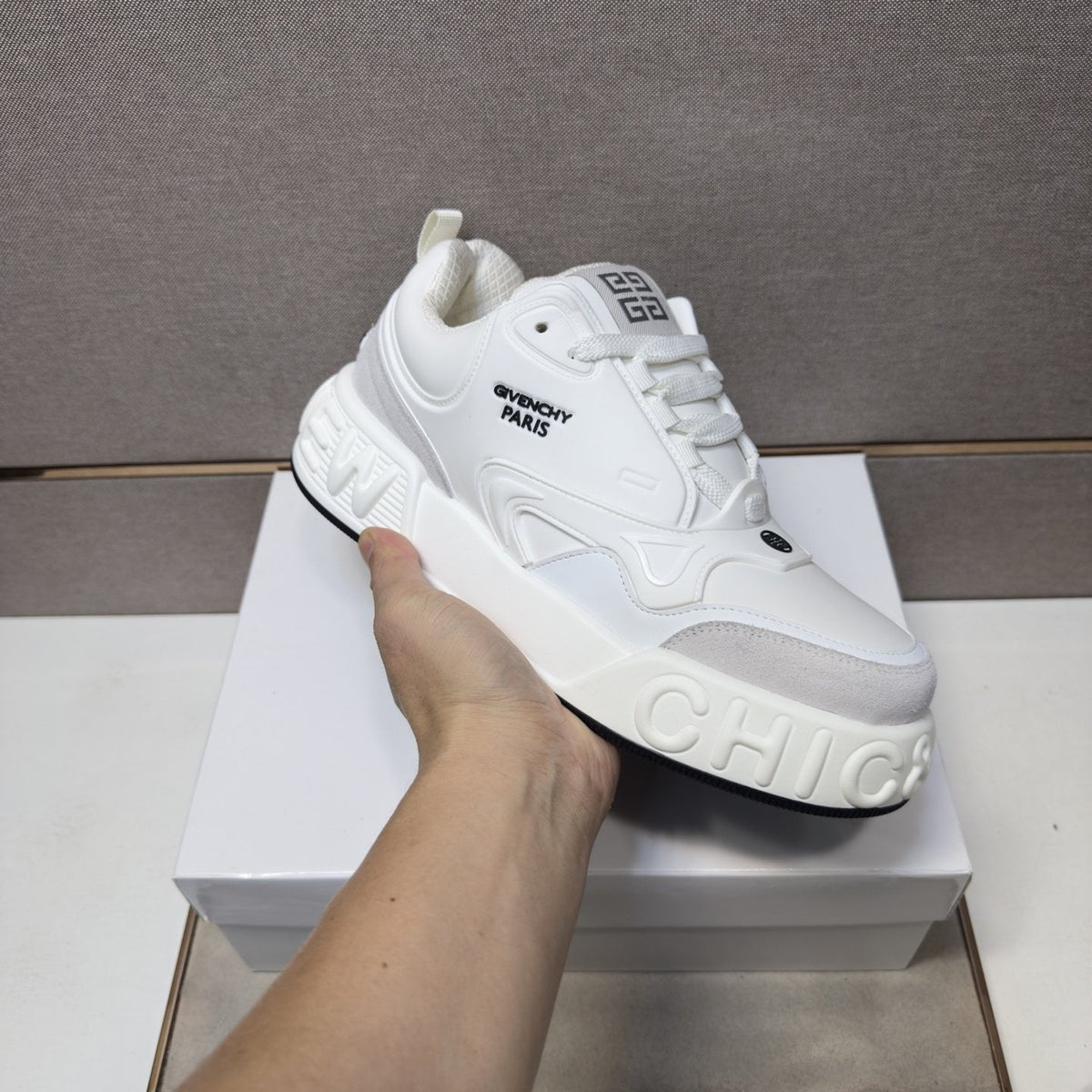 Givenchy Layered Panel Sneakers — model