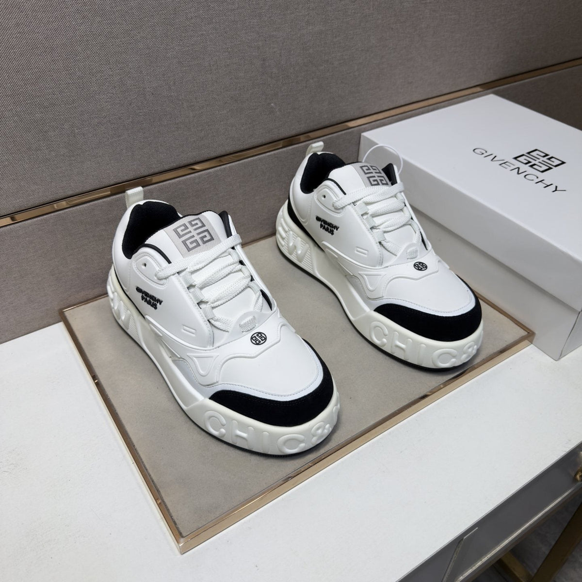 Givenchy Layered Panel Sneakers — front