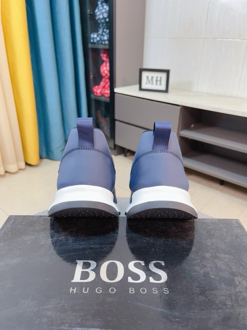 BOSS Ribbed Slip-On Sneakers — back