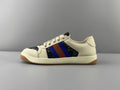 Gucci Cream Stripe Low-Top Sneakers — hero