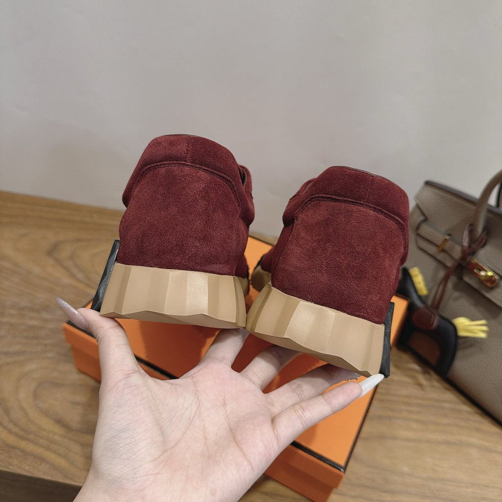 Hermès Paneled Low-Top Sneakers — back