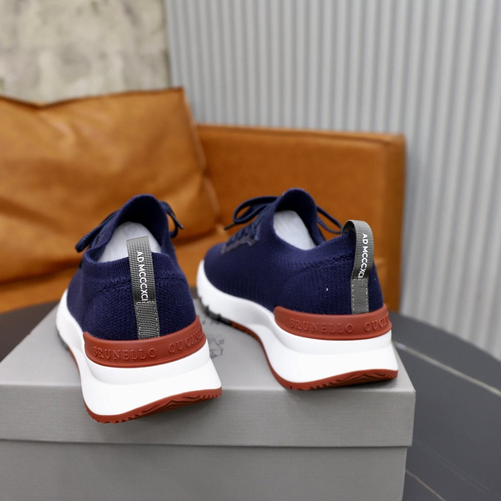 Brunello Cucinelli Textured Low-Top Sneakers — back