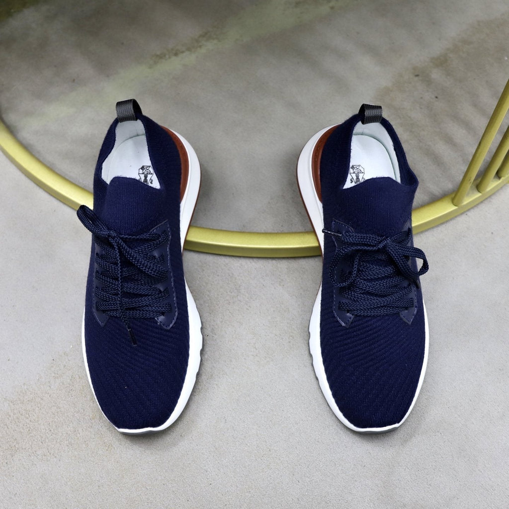 Brunello Cucinelli Textured Low-Top Sneakers — front