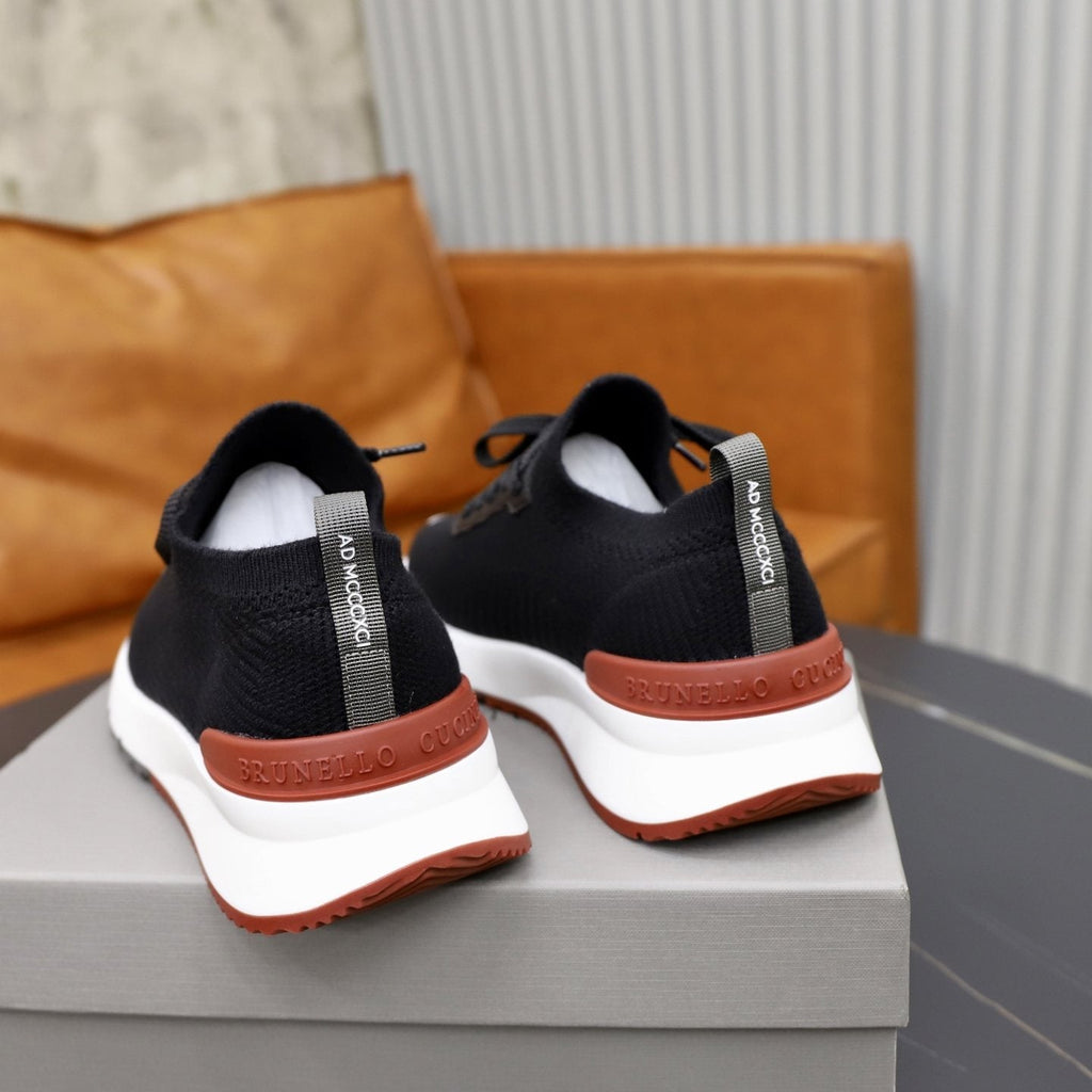 Brunello Cucinelli Textured Low-Top Sneakers — back