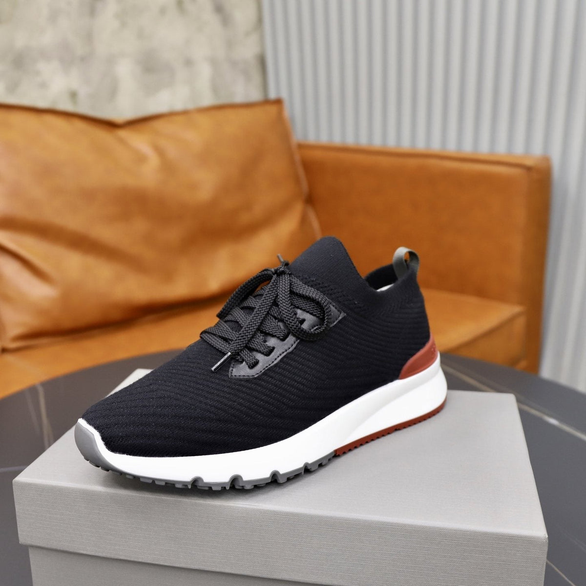 Brunello Cucinelli Textured Low-Top Sneakers — side