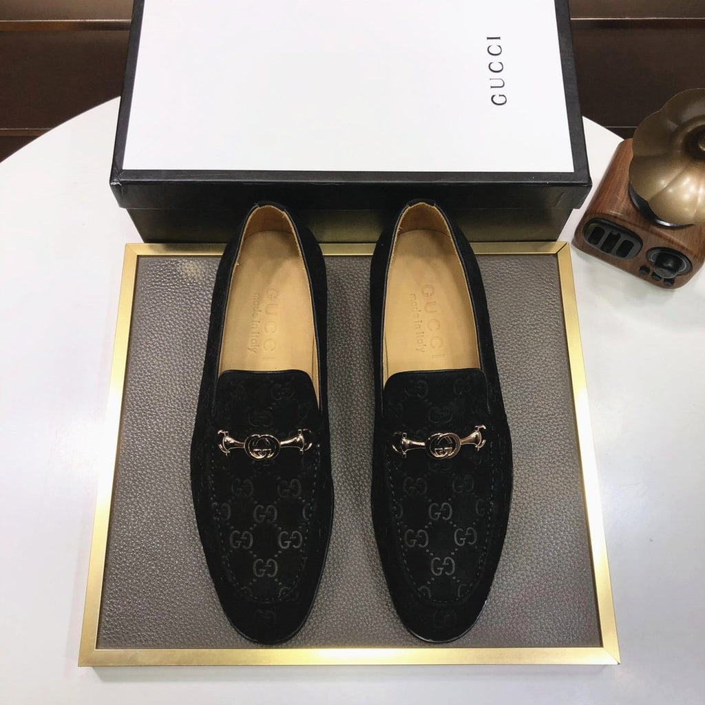 Gucci Patterned Bit Loafers — hero