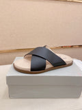 Brunello Cucinelli Cross-Strap Slide Sandals — hero