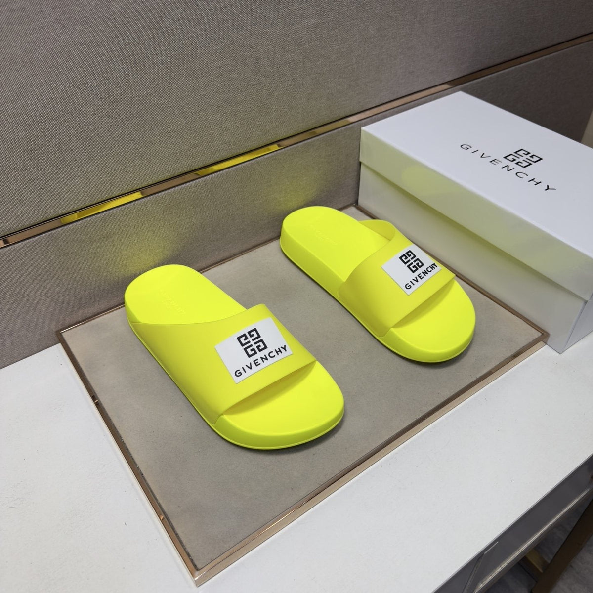Givenchy Logo Strap Slide Sandals — hero