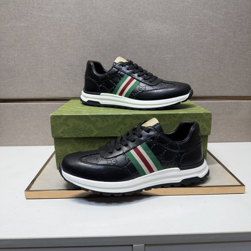 Gucci Striped Low-Top Sneakers — front