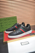 Gucci Green-Red Stripe Low-Top Sneakers — hero