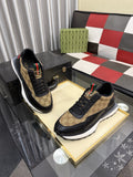 Gucci Patterned Panel Low-Top Sneakers — hero
