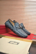 Gucci Monogram Horsebit Loafers — front