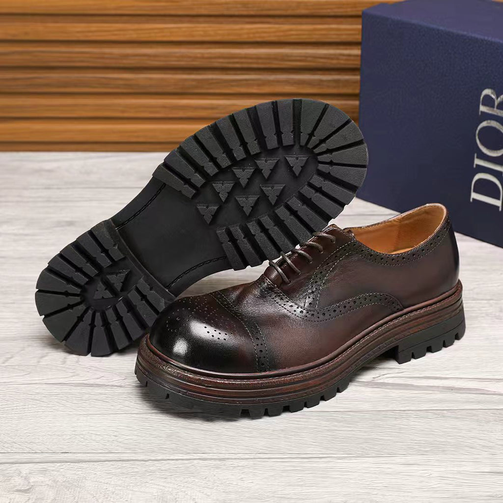Dior Lace-Up Brogue Shoes — side