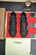 Burberry Check-Panel Low-Top Sneakers — hero