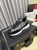 Dior Patterned Panel Low-Top Sneakers — hero