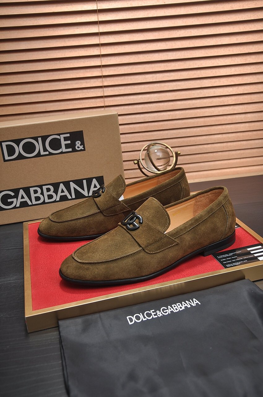 Dolce & Gabbana Bernini Buckle Loafers — front