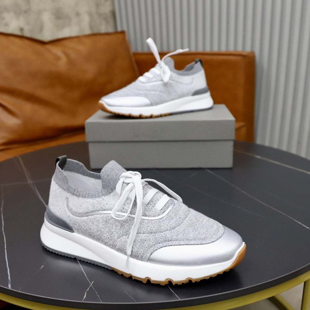 Brunello Cucinelli Low-Top Lace-Up Sneakers — side