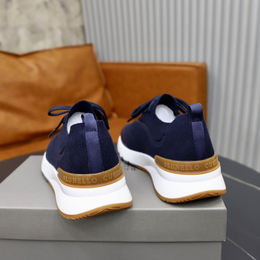 Brunello Cucinelli Low-Top Lace-Up Sneakers — back